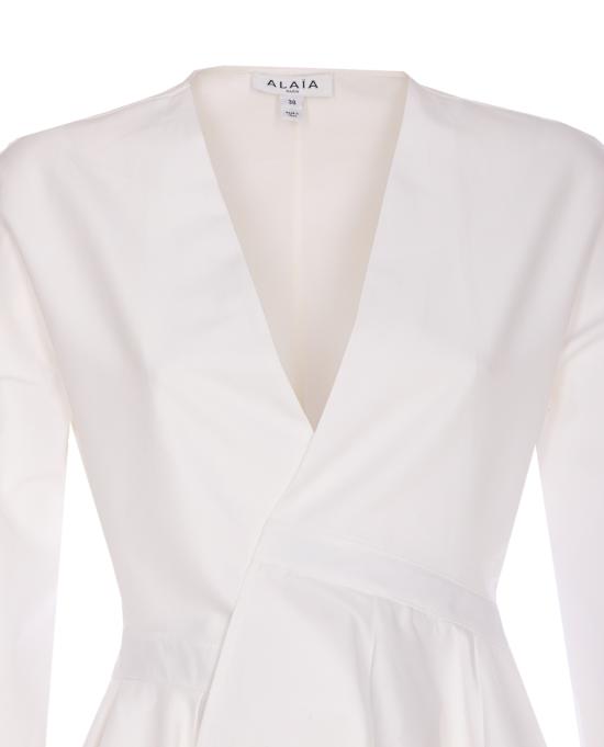 25SS 알라이아 미디 원피스 AA9R2618T447A 000 White - ALAIA