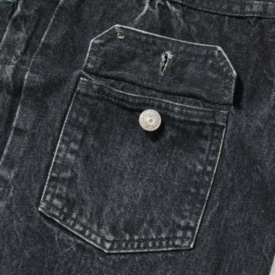  슈가케인 데님 자켓 Sc15650 H 14.25oz 블랙 셀비지 데님 재킷 1953년 모델 - SUGAR CANE