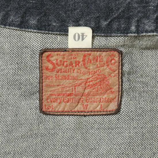  슈가케인 데님 자켓 Sc15650 H 14.25oz 블랙 셀비지 데님 재킷 1953년 모델 - SUGAR CANE