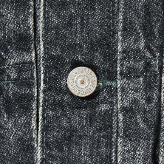  슈가케인 데님 자켓 Sc15650 H 14.25oz 블랙 셀비지 데님 재킷 1953년 모델 - SUGAR CANE