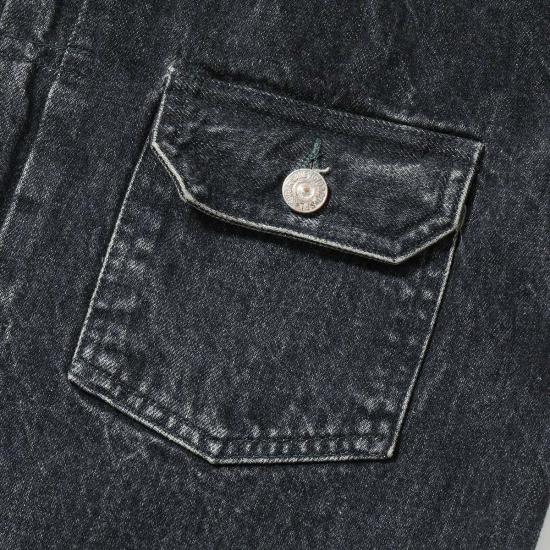  슈가케인 데님 자켓 Sc15650 H 14.25oz 블랙 셀비지 데님 재킷 1953년 모델 - SUGAR CANE