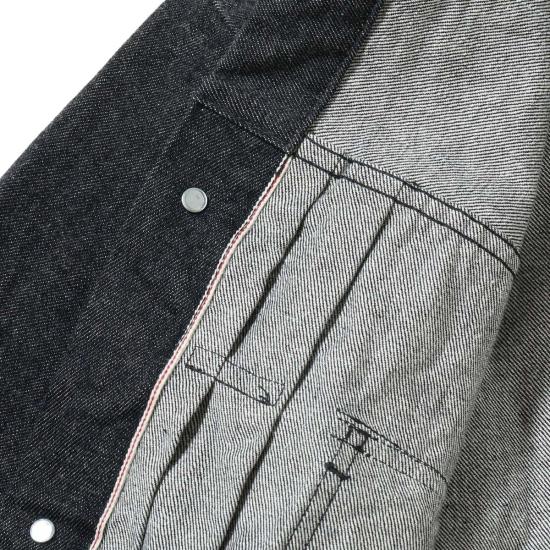  슈가케인 데님 자켓 Sc15650 14.25oz 블랙 셀비지 데님 재킷 1953년 모델 데님 재킷 - SUGAR CANE