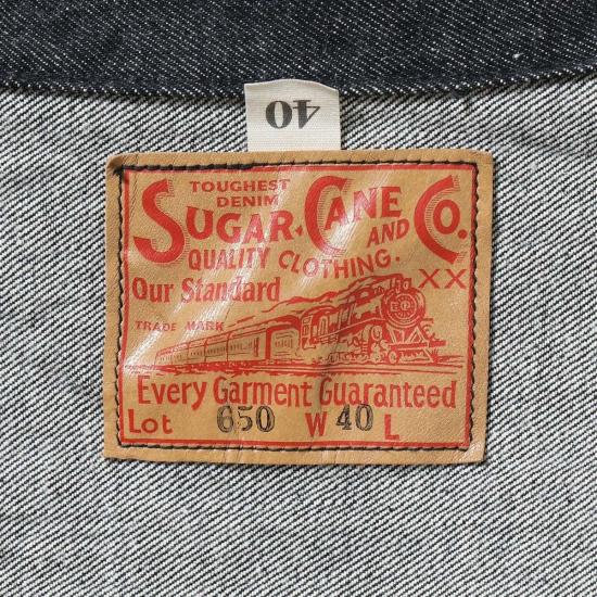  슈가케인 데님 자켓 Sc15650 14.25oz 블랙 셀비지 데님 재킷 1953년 모델 데님 재킷 - SUGAR CANE