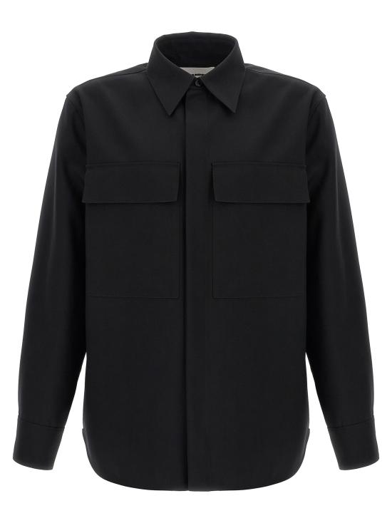 25FW 질샌더 긴팔 셔츠 J23DL0104J40159001