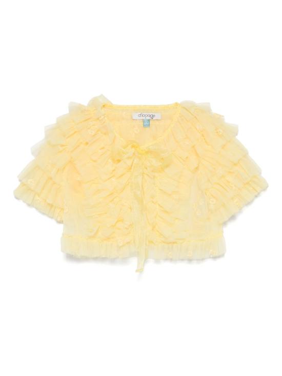 25SS [주니어] A'LAPAGE 자켓/베스트 25SAGCSP00070 RIC CAMELIA CAARINO Yellow