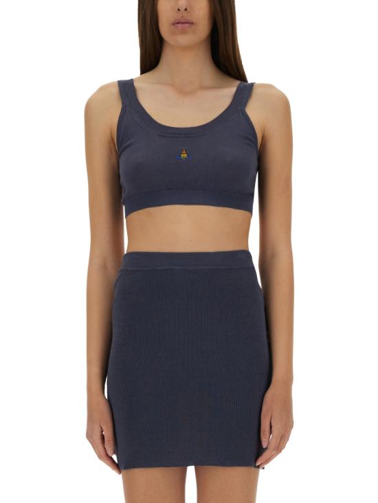 25SS 비비안웨스트우드 민소매 티셔츠 1803003Z Y003FK409 CHARCOAL