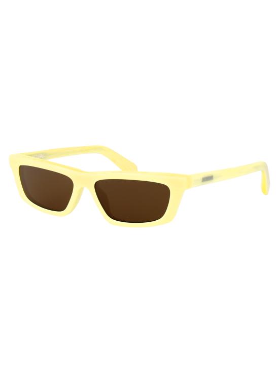 25SS 자크뮈스 선글라스 JAC136C3SUN C3 PASTEL YELLOW STRIPE SILVER BROWN - JACQUEMUS