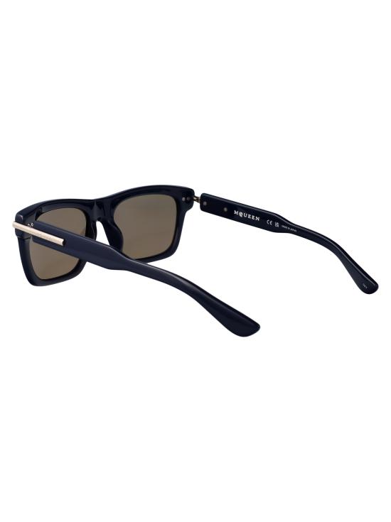 25SS 알렉산더 맥퀸 선글라스 AM0495S 004 BLUE BLUE BROWN - ALEXANDER MCQUEEN