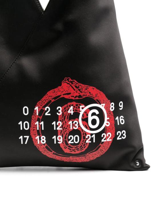 25SS MM6 메종마르지엘라 JAPANESE 재패니즈 스몰 토트백 S54WD0043P7364T8013 BLACK PRINT - MM6 MAISON MARGIELA