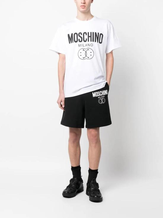 모스키노 스트레이트 팬츠 03472028J1555 FANTASIA NERO - MOSCHINO