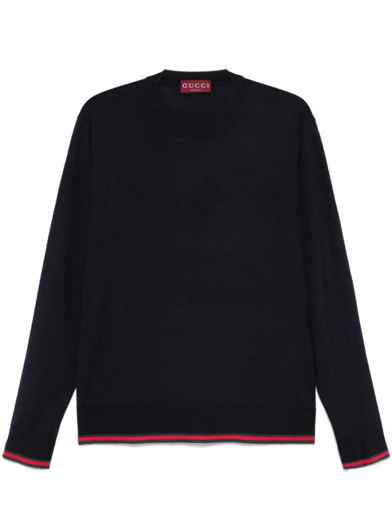  구찌 GG 로고 울 자카드 니트 814531 XKEJ14060 BLACK