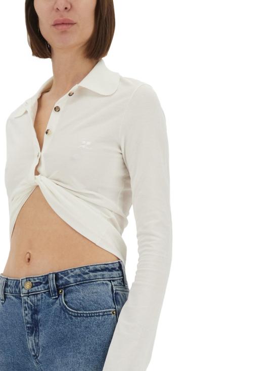 25SS 쿠레쥬 반팔 티셔츠 225JPO048 JS01930001 WHITE - COURREGES