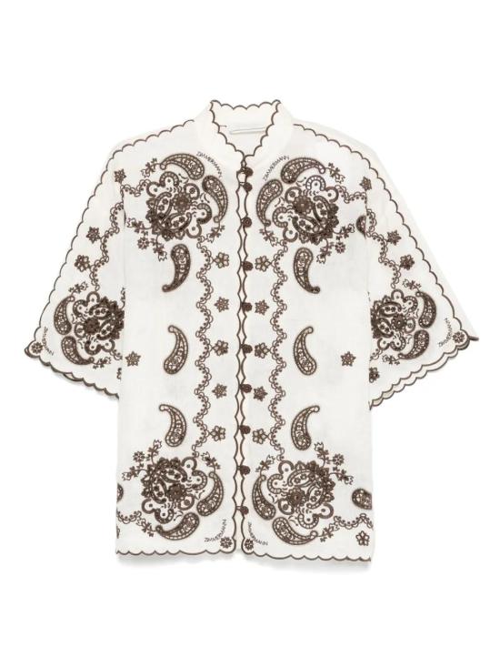 25FW 짐머만 반팔 티셔츠 3287TSS253IVCH White