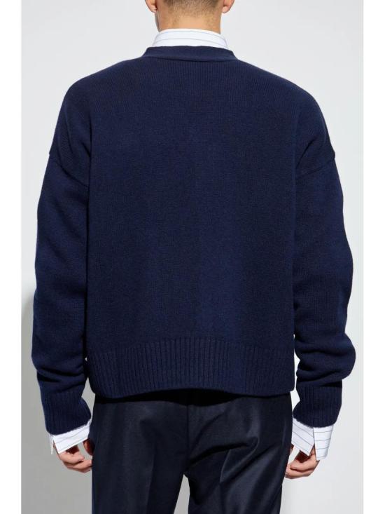 24FW 아미 가디건 UKC044 KN00284011 BLUE - AMI