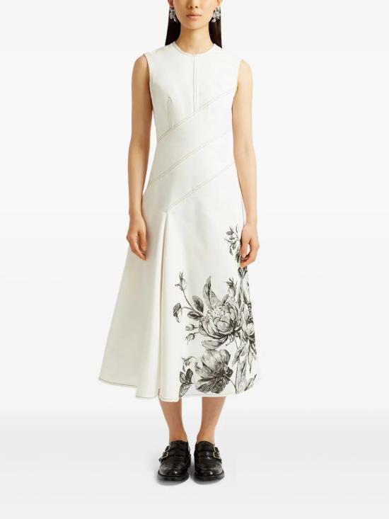 25SS 에르뎀 미디 원피스 PS25 DED2IVVD CRUDO - ERDEM