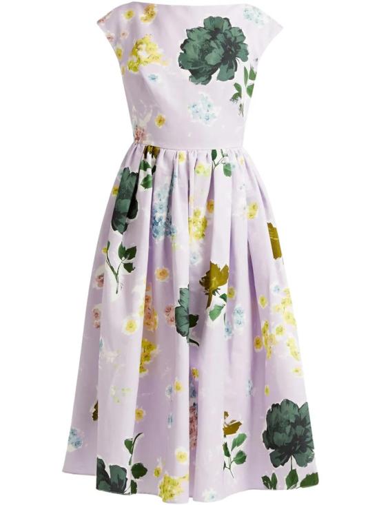 25SS 에르뎀 미디 원피스 PS25 D43LMCVF LILA