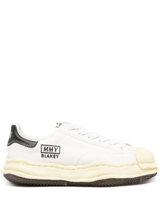 25SS 메종 미하라 야스히로 블레이키 VL OG 솔 캔버스 로우탑 A09FW732096 WHITE