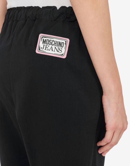 25SS 모스키노 스트레이트 팬츠 251K103033224 0555BLACK - MOSCHINO