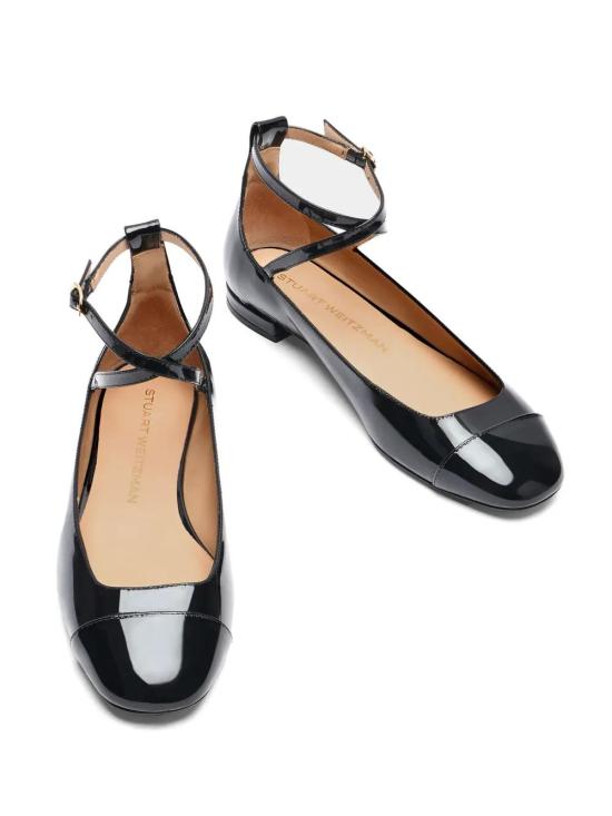  스튜어트 와이츠먼 플랫 슈즈 SJ381BLK BLACK - STUART WEITZMAN