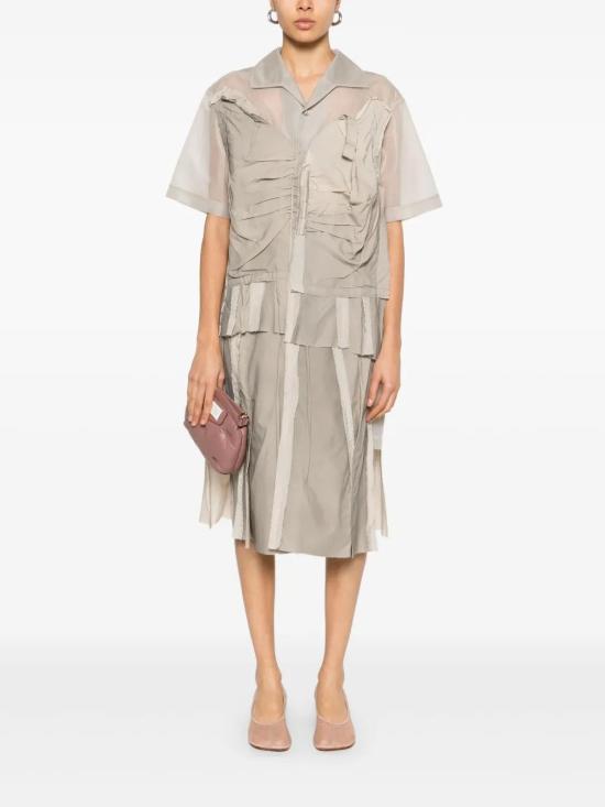 25SS 마르지엘라 미디 원피스 S51DD0033MTJ020 807 BEIGE O TAN - MAISON MARGIELA