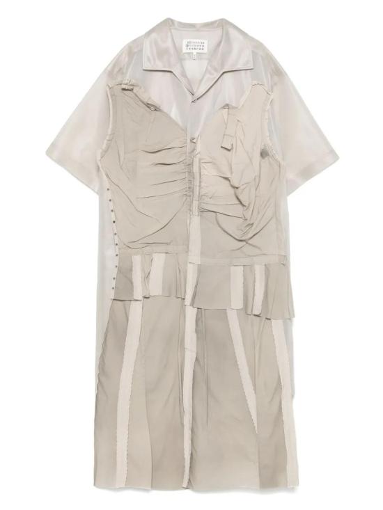 25SS 마르지엘라 미디 원피스 S51DD0033MTJ020 807 BEIGE O TAN