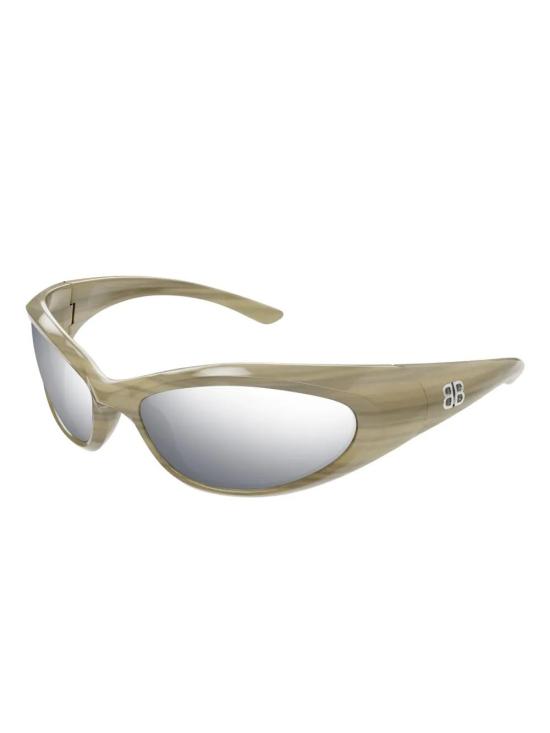 25SS 발렌시아가 선글라스 BB0384S 004 IVORY IVORY SILVER - BALENCIAGA