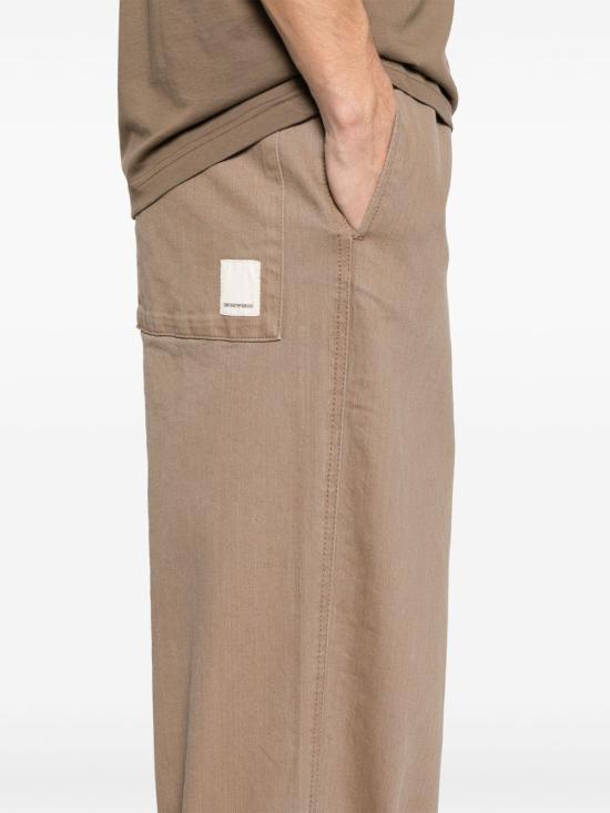 25SS 엠포리오 아르마니 스트레이트 팬츠 EM001229 AF13012U6192 BROWN - EMPORIO ARMANI