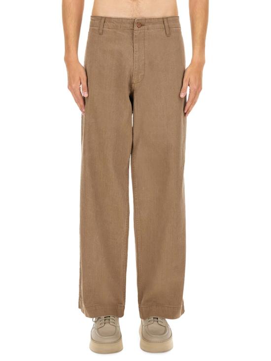 25SS 엠포리오 아르마니 스트레이트 팬츠 EM001229 AF13012U6192 BROWN