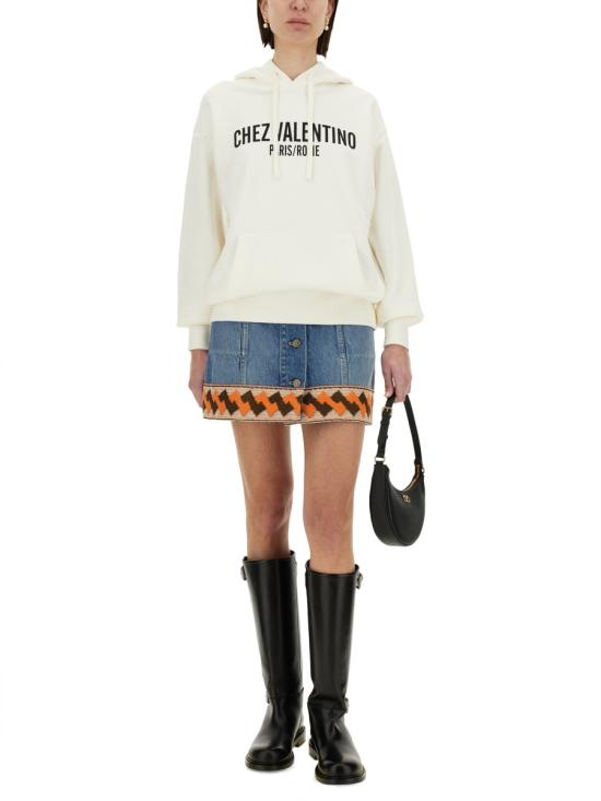  발렌티노 가라바니 후드 티셔츠 6B3MF24D960 A03 IVORY - VALENTINO GARAVANI