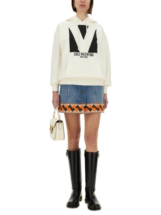  발렌티노 가라바니 후드 티셔츠 6B3MF24I960 A03 IVORY - VALENTINO GARAVANI