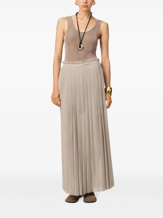 25SS 아미 롱 스커트 FSK353 PL00270952 BEIGE - AMI