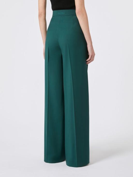 25FW 막스마라 스트레이트 팬츠 2521136121600007 DARK GREEN - MAX MARA