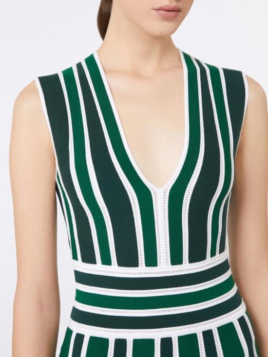 25FW 막스마라 미디 원피스 2521326011600012 GREEN - MAX MARA