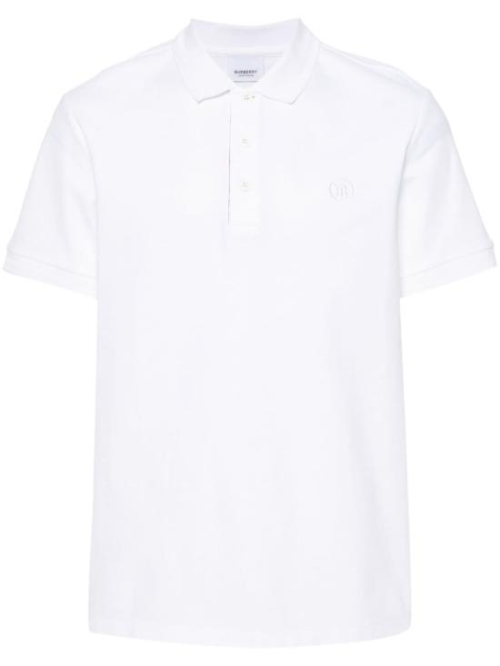 24FW 버버리 코튼 로고 폴로 셔츠  8084012A1464 WHITE