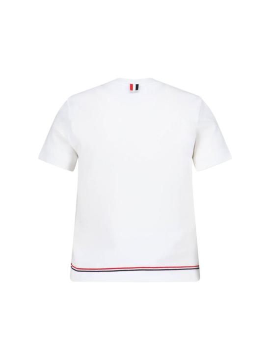 25SS 톰브라운 반팔 티셔츠 FJS193A J0185100 WHITE - THOM BROWNE