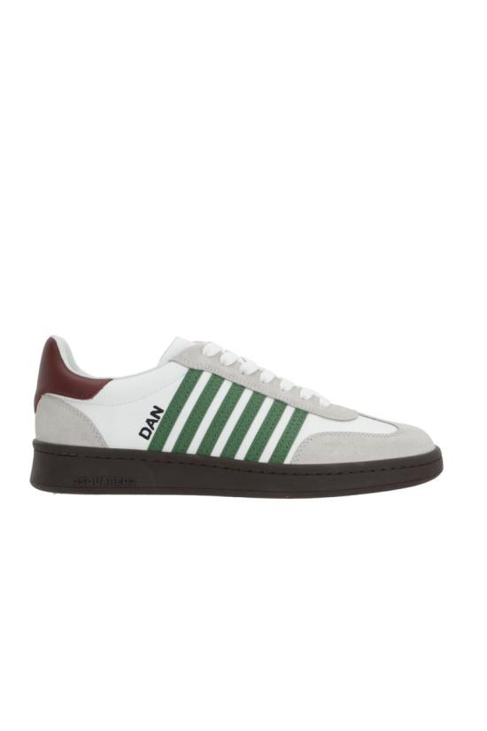 25FW 디스퀘어드2 스니커즈 SNM036401504118M1373 WHITE GREEN RED - DSQUARED2