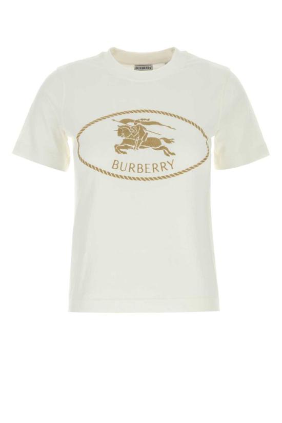  버버리 나이트 스탬프 코튼 티셔츠 8109817 B7078 WHITE