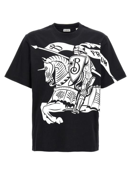 25FW 버버리 EKD 로고 프린트 코튼 숏슬리브 티셔츠  8095058BLACK Multicolor