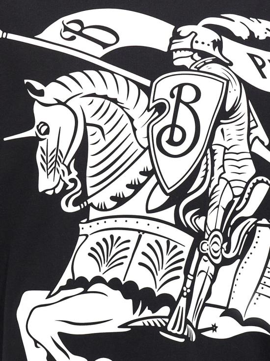 25FW 버버리 EKD 로고 프린트 코튼 숏슬리브 티셔츠  8095058BLACK Multicolor - BURBERRY