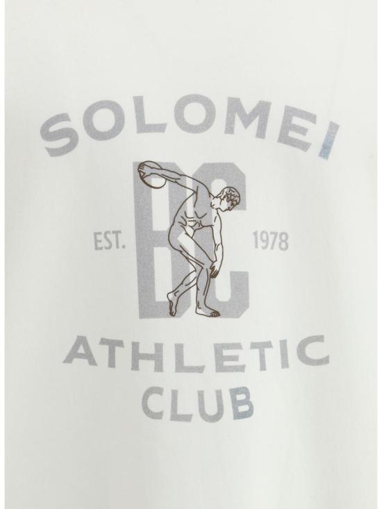 25FW 브루넬로 쿠치넬리 테크노 코튼 프렌치 테리 프린트 스웨트셔츠 MW8633380G C7220 WHITE - BRUNELLO CUCINELLI