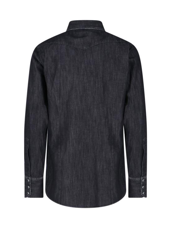 25FW 디스퀘어드2 데님 셔츠 S74DM0936 S30826 900 Black - DSQUARED2