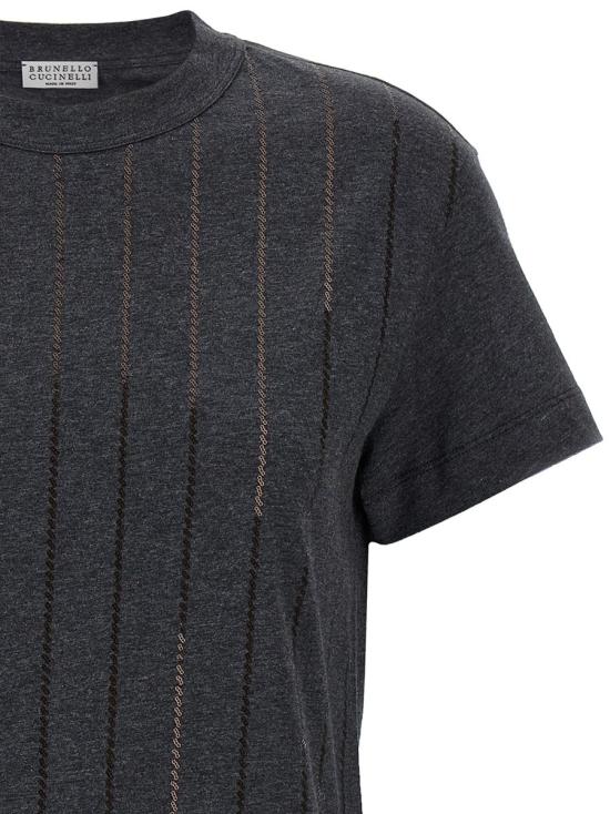 25FW 브루넬로 쿠치넬리 반팔 티셔츠 MPT81SO800C8127 GRAY - BRUNELLO CUCINELLI