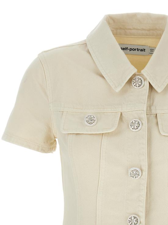 25FW 셀프 포트레이트 숏 원피스 PF25811SCCREAM - SELF PORTRAIT