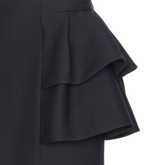 25FW 발렌티노 가라바니 미디 스커트 RADJ51CF 0NO Black - VALENTINO GARAVANI