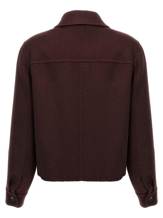 25FW 브루넬로 쿠치넬리 핸드크래프트 크롭트 피 코트 MD5037424PC4243 - BRUNELLO CUCINELLI