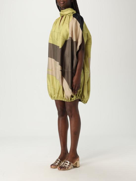 25SS 살바토레 페라가모 숏 원피스 13H173 783720 Acid Green - SALVATORE FERRAGAMO