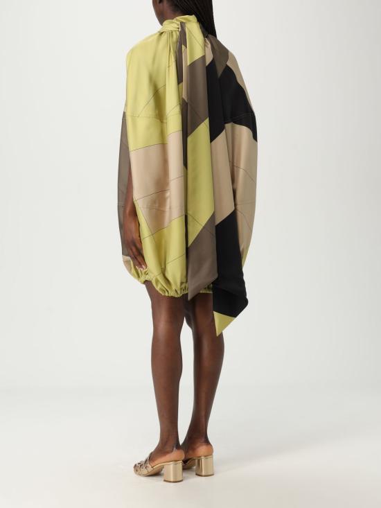 25SS 살바토레 페라가모 숏 원피스 13H173 783720 Acid Green - SALVATORE FERRAGAMO