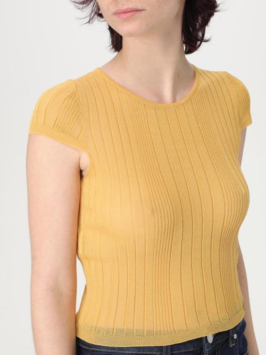 25FW 핑코 스웨터 104773A1ND C43 Yellow - PINKO