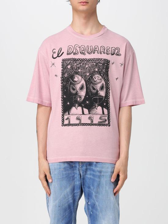 25FW 디스퀘어드2 반팔 티셔츠 S71GD1555D20035 235 Pink