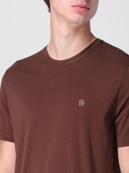25FW 보스 반팔 티셔츠 50539831 204 Brown - BOSS